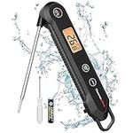 ThermoPro TP03H Instant Read Meat Thermometers with Foldable Temperature Probe, IPX6 Waterproof Food Thermometer with Calibration & Lock Function Cooking Thermometer for Air Fryers, Kitchen, BBQ Oven