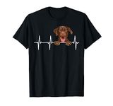 Funny Dog Heartbeat For Brown Labrador Retriever Lovers T-Shirt