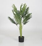 Home Bloom Artificial Palm Tree Artificial Plants for Home Decor Big Size with Black Pot (Palm Tree Areca 3 Feet