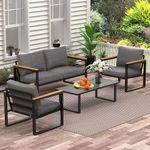 COMLAX FIELD Patio Furniture Set, 4