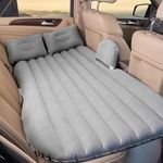 Premium Car Inflatable Bed with Pump & 2 Air Pillow|Quick Inflatable Back Seat Bed|Car Inflatable Mattress|Car Bed Mattress|Car Bed For Kids,Travel,Trips,Camping,Picnic,Pool &Beach|Universal Fit|Grey?