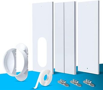 TOPOWN 3 Pezzi Piastra del Kit Finestra per Condizionatore Portatile, Kit di Sfiato per Finestra del Condizionatore d'Aria Portatile per Diametro 13CM/15CM, Regolazione della Lunghezza