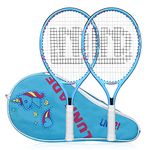 LUNNADE Tennis Racket for Kids Junior, 19/21/23/25 Inch Youth Tennis Racquet with Cover, Suitable for Beginner Boys and Girls Age 3-12