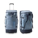 Eagle Creek Cargo Hauler XT Rolling Duffel Bag with Wheels, Telescoping Handle and Stowable Backpack Straps, Lockable U-Lid, and Quick-Access Pocket, Glacier Blue, 120L/32"