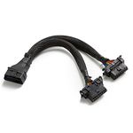 bbfly bbfly-B6 OBD II OBD2 16 Pin Splitter Extension 1x Male and 2X Female Extension Cable Adapter 1FT/30CM