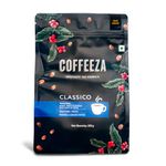 COFFEEZA Classico Coffee | Fine Grind (Espresso & Moka Pots) | 100% Arabica Premium Grade, Medium Roasted Coffee,Ground - 250Gm, Bag