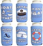Brew Pants Bachelorette Party Themed Coozies - Perfect Accessory for Any Bachelorette Party - Premium Neoprene Material - 7 Pack (Standard 12oz Slim/Seltzer Can) (Design Set 1)
