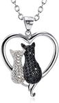 YAFEINI Cat Necklace Sterling Silve