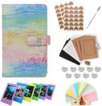 Lifebea 40 Pcs Instant Camera Accessories Bundle kit for Fujifilm Instax Mini 7 8 9 11 25 70 90 Link Include Sticker, Album, Corner Sticker, Frame, Photo Stand for Christmas, Valentine Day (Oil Paint Set)