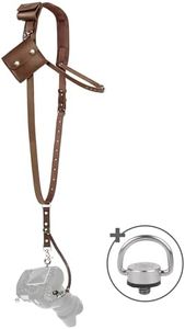 C Coiro Leather Camera Strap for One Camera - Professional Single Leather Harness Shoulder Strap with Sd Card Holder & Battery Holder, Quick Release Gear for DSLR/SLR, Brown