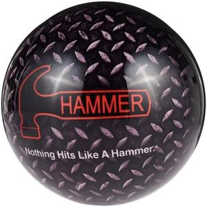 Hammer Diamond Plate Bowling Ball - Grey/Black 15lbs