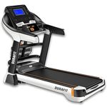 Durafit - Sturdy, Stable and Strong Focus Multifunction 7 Hp Peak Dc Motor Foldable Treadmill Auto Incline Max Speed 18 Km/Hr Max User Weight 150 Kg Spring Suspension Technology