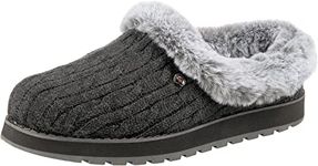 Skechers Women's Keepsakes - Ice Angel Low Top Slippers, Charcoal, 5 UK