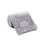 CREVENT Small Fluffy Warm Baby Throw Blanket for Boy Infant Toddler Crib Cot Stroller (75cmX100cm Grey Cloud)