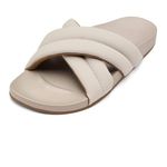 OLUKAI Hila Women's Beach Sandal, Water-Friendly Flip-Flop Slides, All-Day Wear & Ultra-Soft Comfort Fit, Cloudy/Cloudy, 10