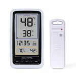 ACURITE Wireless Thermometer with Indoor/Outdoor Temperature and Humidity, White