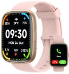 MILOUZ Smart Watch for Men Women(Answer/Make Calls),Alexa Built-in,1.83" HD Touch Screen Fitness Watch, Heart Rate/SpO2/Sleep Monitor IP68 Waterproof 100 Sports Modes Smartwatch for Android iOS (Pink)