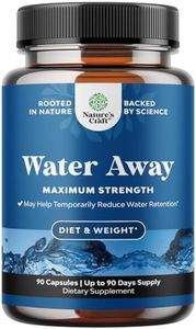 Water Away Pills Maximum Strength - Herbal Diuretic Pills for Water Retention for Fast Acting Bloating Relief for Women and Men - Easy To Take Water Retention Pills for Women and Men - 90 Servings