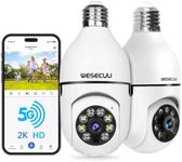 WESECUU Light Bulb Security Camera 