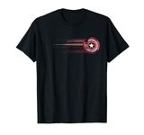 Marvel Captain America Shield Glitch Stripes T-Shirt