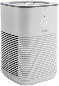 LEVOIT Air Purifier for Home Bedroom, Fresheners Filter Small Room Cleaner with Fragrance Sponge for Smoke, Allergies, Pet Dander, Odor, Dust Remover, Office, Desktop, Table Top, 1 Pack, White