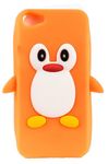 The Little Shop Designer Penguin Back Cover case for iPhone 5/5S/5G (Light Orange)