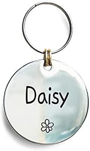 Cats Dogs ID Tags Personalized Engraving Minimal Design Name with Cute Symbols for Medium Pets Collar Accessories 316L Stainless Steel Custom Text 4 Line on The Back Side