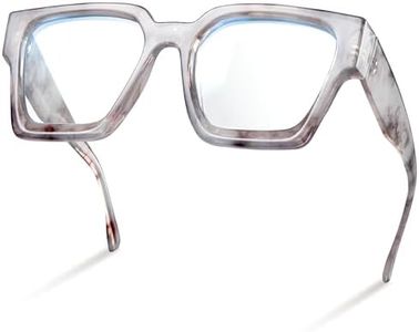 livho Blue Light Blocking Glasses for Women, Blue Light Glasses Oversized Rectangle Chic Preppy, Fashion Glasses