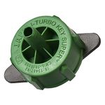 Jain Irrigation J-Turbo Key Plus Non Pressure Compensating Dripper 14.0 LPH, Green (Pack of 100 Pcs)