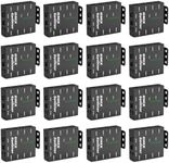 16PCS 8-Way Isolated DMX512 Splitter Amplifier Distributor with 3-Pin Outputs XLR Signal Amplifier Transmitter Receiver for DJ Party LED Stage Lighting