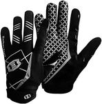 Seibertron Pro 3.0 Elite Ultra-Stick Sports Receiver Glove Football Gloves Youth and Adult (Black, XXL)