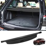 NNET Retractable Rear Cargo Cover Compatible with 2022 2023 Jeep Grand Cherokee (2 Row,WL) 4XE, Security Shield Shade Rear Storage Tonneau Cargo Cover Anti-Peeping Luggage Privacy Screen Black