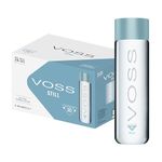 VOSS UK Artesian Still Water, Natural, Pure Water, PET Water Bottles, Bulk Pack of 24 x 500 ml