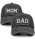 Waldeal New Dad Gifts for Men and Mom, Funny Dad Est 2024 First Time Father Hat, Embroidered Adjustable Dadddy Baseball Cap