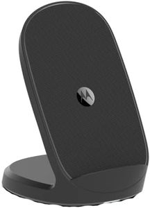 Motorola Chargers - TURBOPOWER 15W WIRELESS STAND compatibile con dispositivi Samsung, iPhone, Hauwei, Oppo, Xiaomi Qi prodotti da Motorola