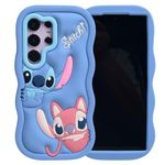 MONEHOYSY Cartoon Case for Samsung Galaxy S21 Ultra 6.8", Fashion Cute 3D Cute Kitty Kawaii Soft Silicone Animal tective Gel Shockof Gel Back Cover for Kids Women Girls Boys (Stitch, S21 Ultra 6.8")