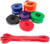 KYLIN SPORT Resistance Bands Pull Up Bands Exercise Bands for Cross Training Yoga Pilates Elastic Assisted Pull Ups Bands (Red)