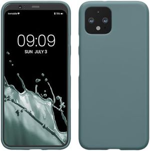 kwmobile Case Compatible with Google Pixel 4 Case - Soft Slim Protective TPU Silicone Cover - Arctic Night
