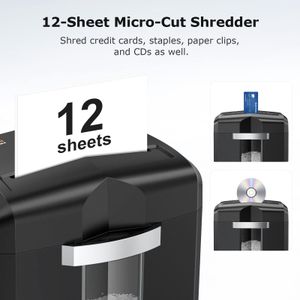 Bonsaii 12-Sheet Micro Cut Paper Shredder – High Security