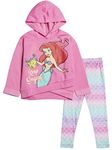 Disney Princess Ariel Little Girls Pullover Hooded Legging Set Princess Ariel 6-6X