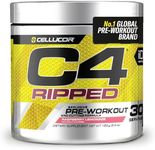 C4 Ripped Pre Workout Powder Raspberry Lemonade 30 Servings | Zero Sugar Pre Workout with 150mg Caffeine, 500mg L Carnitine, 1600mg Beta Alanine, 200mg Green Coffee Bean Extract