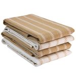 Kitchen Towels Set - Pack of 4 Cotton Dish Towels for Drying Dishes, 18”x 28”, Kitchen Hand Towels, Absorbent Tea Towels, Premium Dish Towels for Kitchen, Quick Drying Kitchen Towel Set - Beige