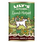 Lily's Kitchen Natural Adult Dog Food Wet Tins - Lamb Hotpot - Complete Meal Recipes (6 Tins x 400g)