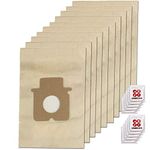 SPARES2GO Strong Dust Bags Compatible with Panasonic MC-CG461 MC-CG463 Vacuum Cleaner (Pack of 10 + Freshener Tabs)