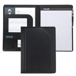 Samsill Two-Tone Padfolio, Resume Portfolio, Business Portfolio, with 8.5 x 11" Writing Pad, Black & Black, Letter Size