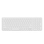 RAPOO Wireless Keyboard for PC Laptop - 2.4GHz Multi-Device Wireless Bluetooth Keyboard with Number Pad, 99-Key Low-Profile Silent Computer Keyboard for Windows/Mac/Linux/Chrome, Support 4 Devices