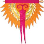 Premier Kites 53206 Progressive Hanging Banner, Phoenix, Orange