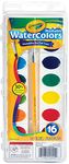 Crayola Washable Watercolour Paint Set, 16 Colours