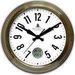 HARRIS & CO. CLOCKMASTERS LUXE EDITION Premium Luxury Ana-Digi Wall Clock with Thick Metal Frame & Digital Date/Month/Year Display,Silent Sweep Noiseless Technology,(Size - 15 Inch),Model - KENSINGTON