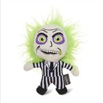 Warner Bros Horror Movies Beetlejuice Plush Figure Dog Toy | Small Dog Toy Beetlejuice Merchandise | Beetlejuice Cartoon Squeaky Dog Toy Dog Chew Toy, Halloween Dog Toys, 6 Inch